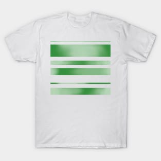 Green Watercolour Stripes T-Shirt